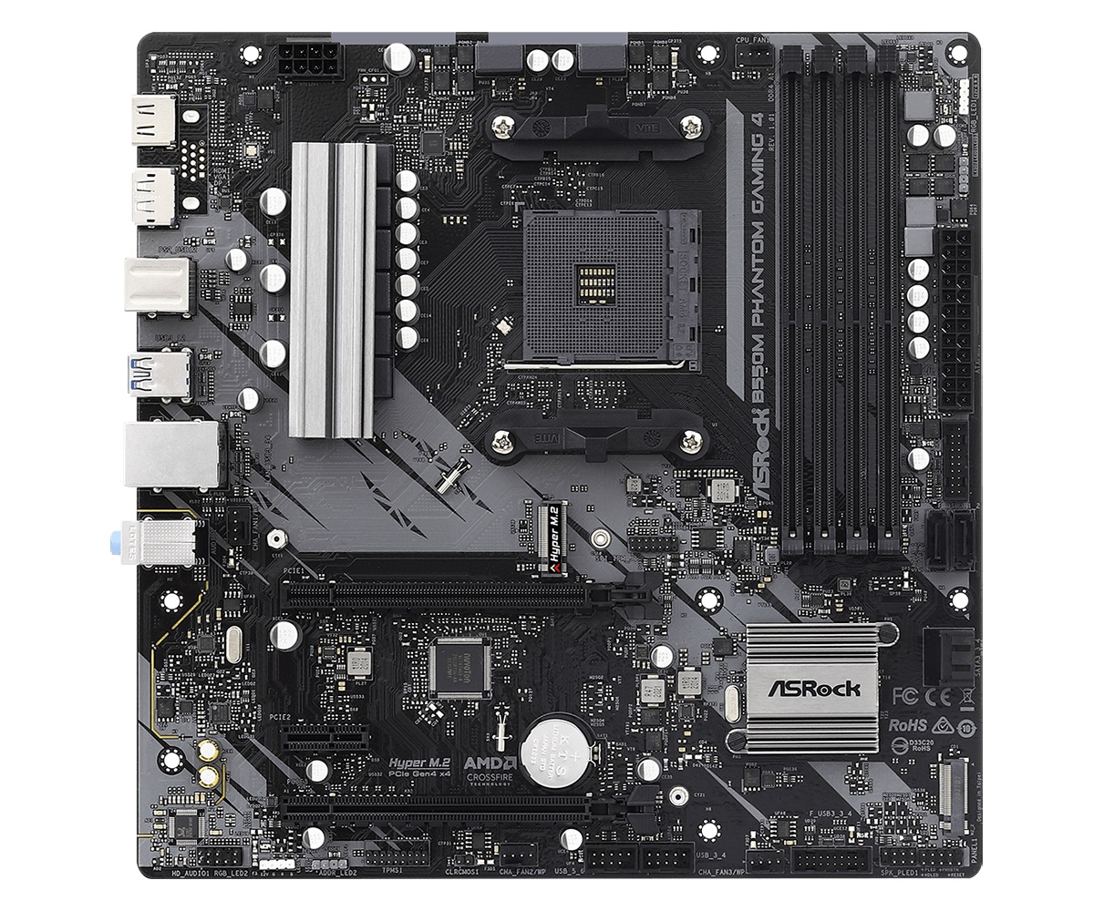 Материнська плата ASRock B550M Phantom Gaming 4 Socket AM4